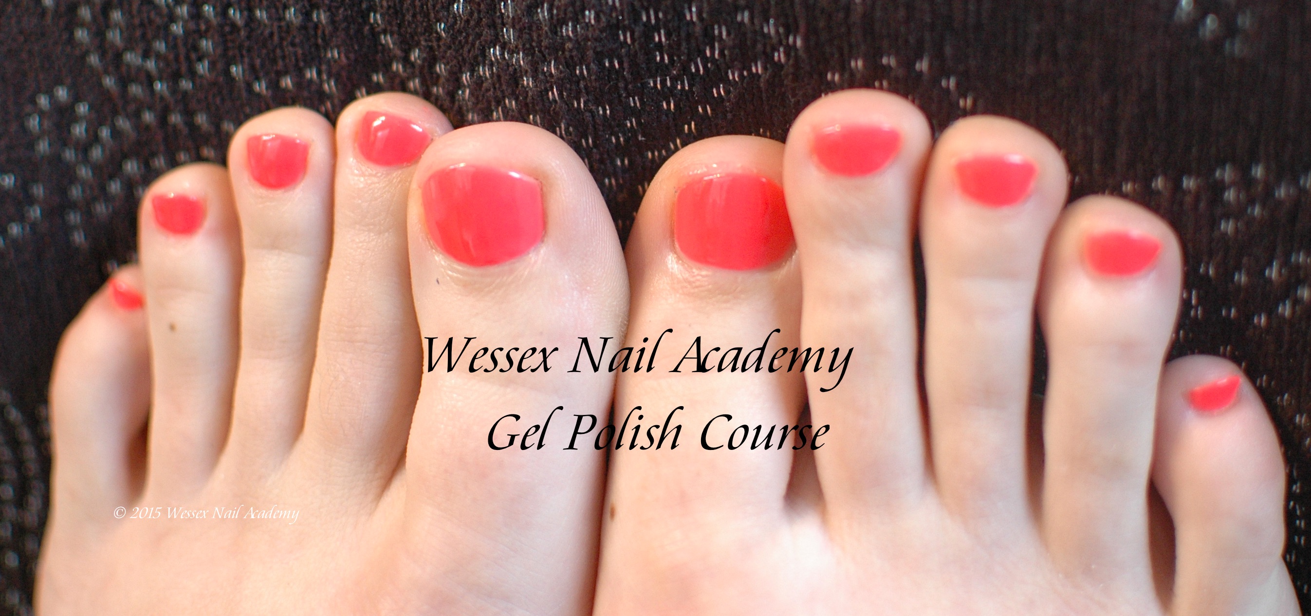 Gel Polish Beginners Pedicure Students Work,Nail extension training , nail training course, Okeford Fitzpaine, Dorset